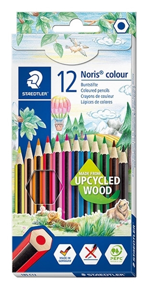 Staedtler Creion colorat Noris Lemn reciclat ass (12)